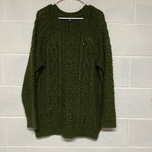 American Eagle Outfitters Green Sweater